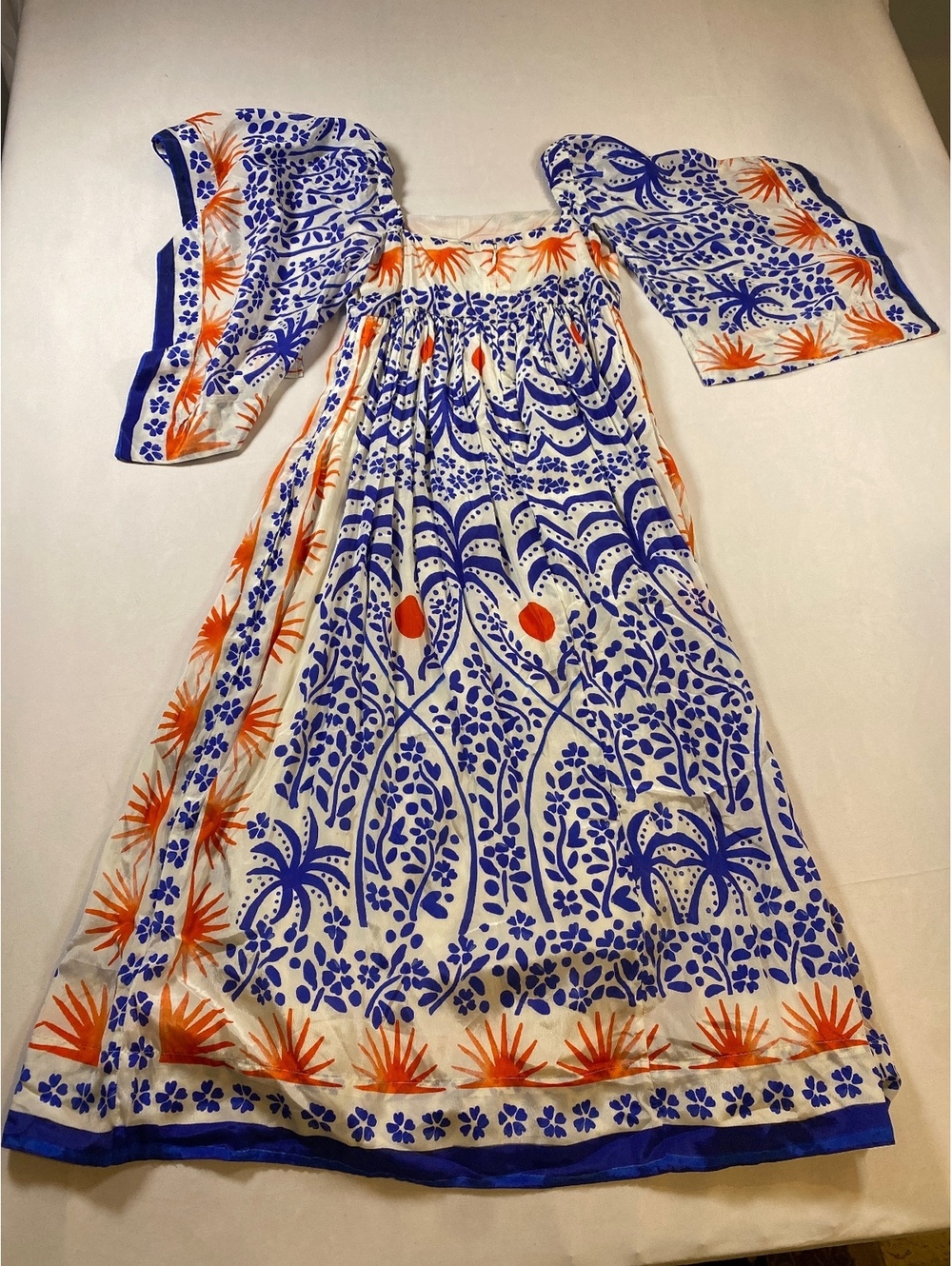 Farm Rio Afternoon Breeze Caftan Midi Dress Size S - Picture 10 of 10